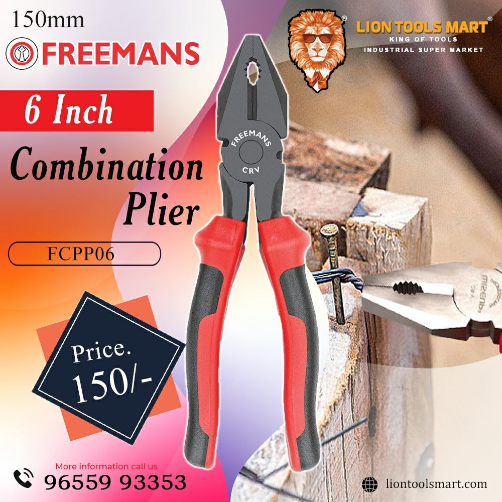 Freemans 6Inch Combination Plier- Fcpp06