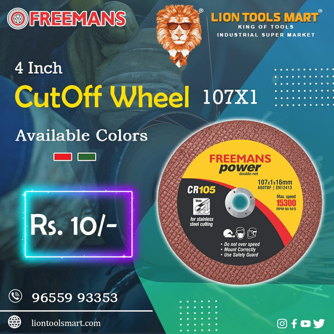 Freemans CutOff Wheel 107x1- 4inch