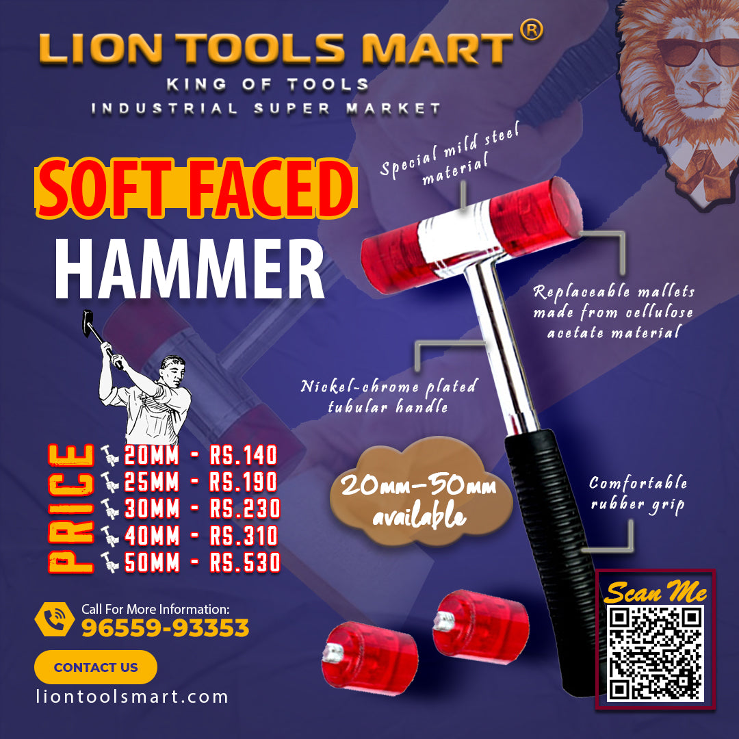 Lion Soft Faced Hammer 20mm-50mm