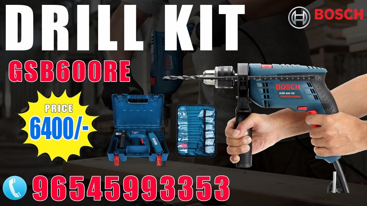 Bosch Drilling Machine Kit GSB600