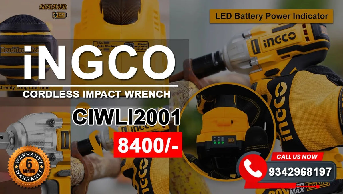 Ingco Cordless Impact Wrench CIWLI2001 1/2 inch