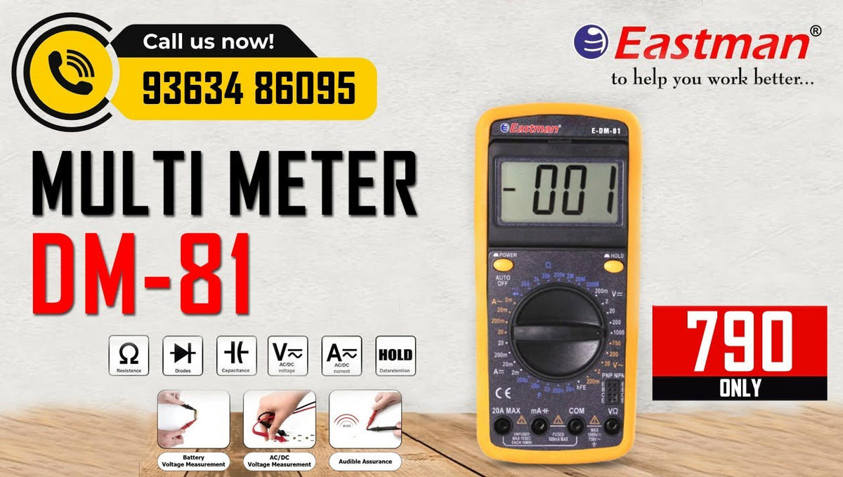 Eastman Digital MultiMeter E-DM-81 -A Reliable Tool for Electrical Measurements