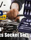 "46 Piece Socket Set 1/4 inch Kit -A Comprehensive Tool Kit for Various Applications"