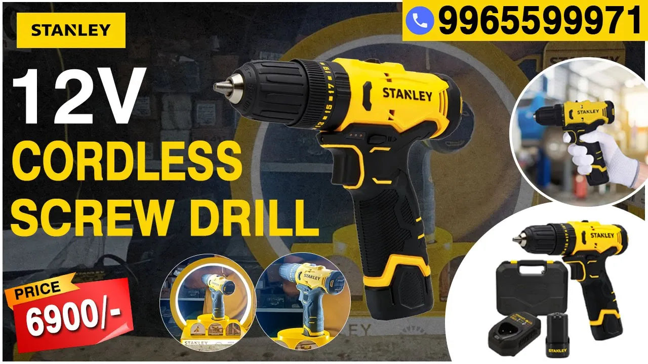 Stanley 12V Cordless Screwdriver SCH10D2K- A Compact Powerhouse for Driving Tasks