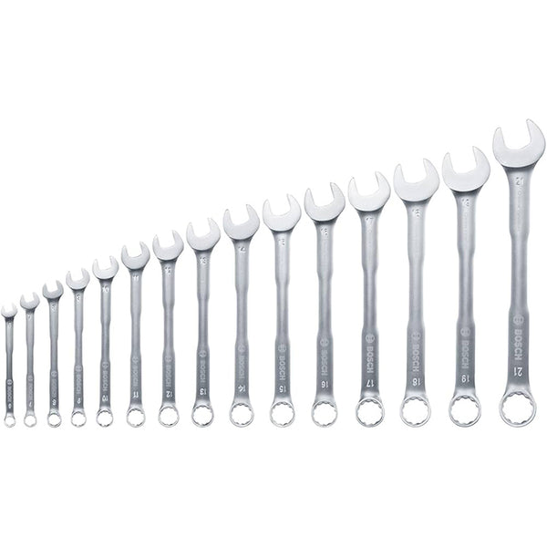 Bosch 1600A02Z9E Combination Wrench Set 15 Pcs