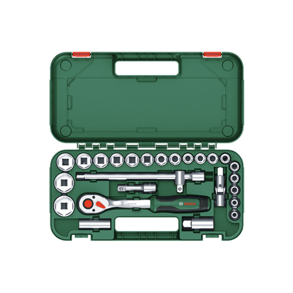 Bosch ½” Ratchet Set 1600A02Z9F 25-Pcs