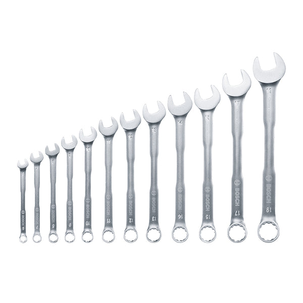 Bosch 1600A02Z9D Combination Wrench Set 12 Pcs