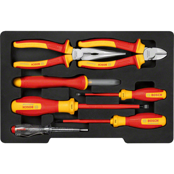 Bosch VDE Hand Tools Set Mixed 7pc 1600A02NG3 Professional