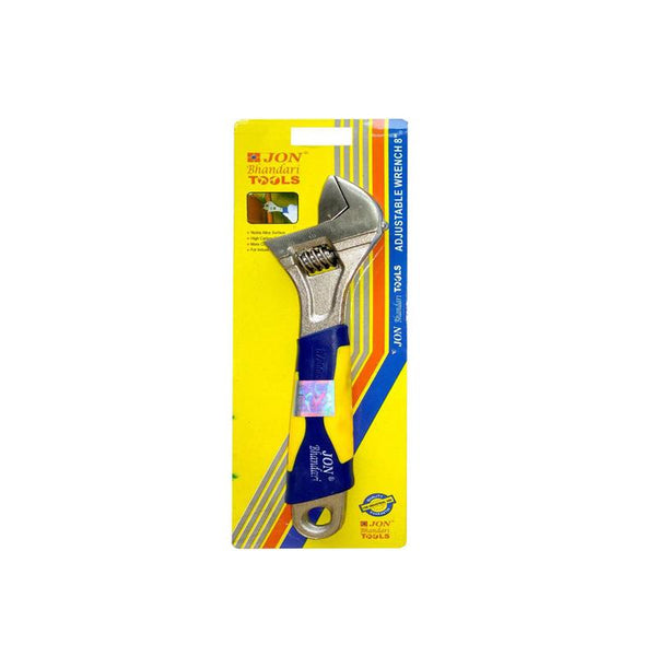 JON BHANDARI ADJUSTABLE WRENCH 8INCH A-004 jon bhandari,   jon bhandari tools price list,  jon bhandari tools price in india,  jon bhandari angle grinders,  jon bhandari air blows,  jon bhandari  metal hole saws,  jon bhandari tools online price,   jon bhandari tools,  jon bhandari concrete cutter.